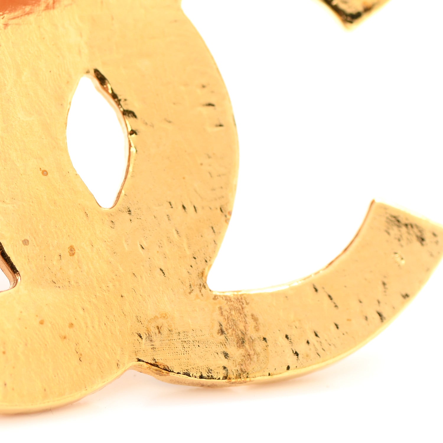 Chanel Resin Along The Nile CC Clip On Earrings Gold Black 6 of 7