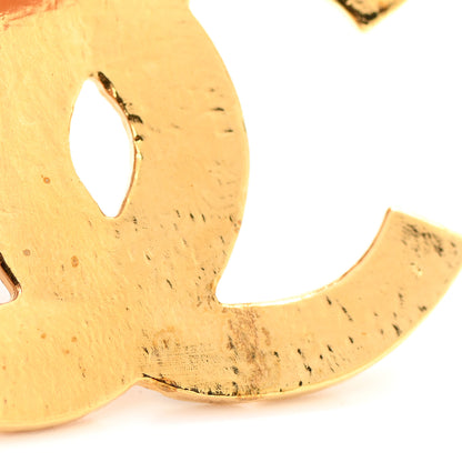 Chanel Resin Along The Nile CC Clip On Earrings Gold Black 6 of 7