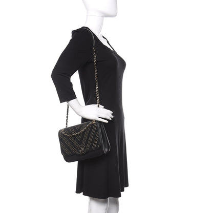 Chanel Sheepskin Chain CC Subtle Flap Black 2 of 10