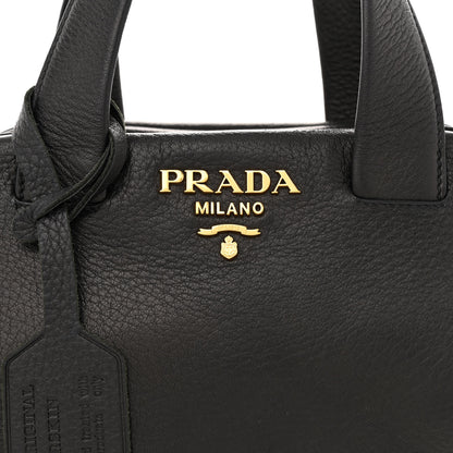 Prada Cervo Deerskin Tote Black 7 of 11