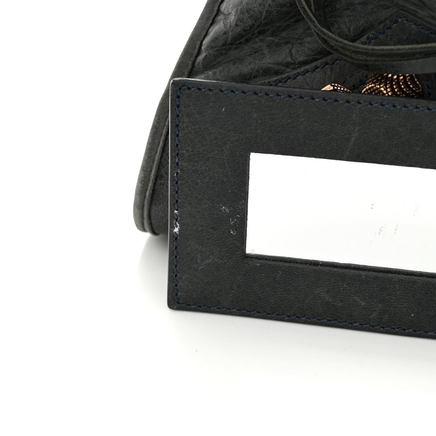 Agneau Giant 21 Rose Gold Hardware Work Anthracite