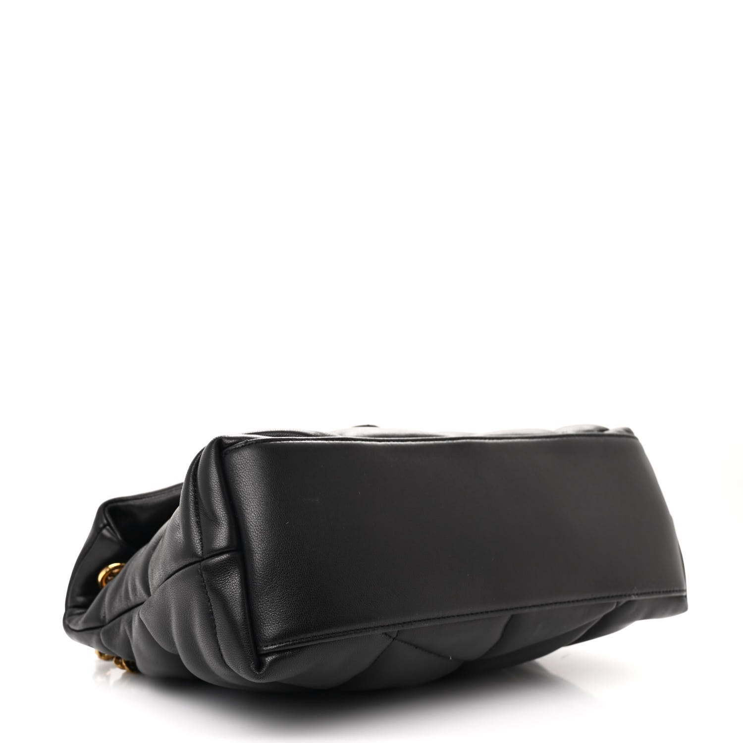 Saint Laurent Lambskin Quilted Small Loulou Puffer Monogram Chain Satchel Black 4 of 12