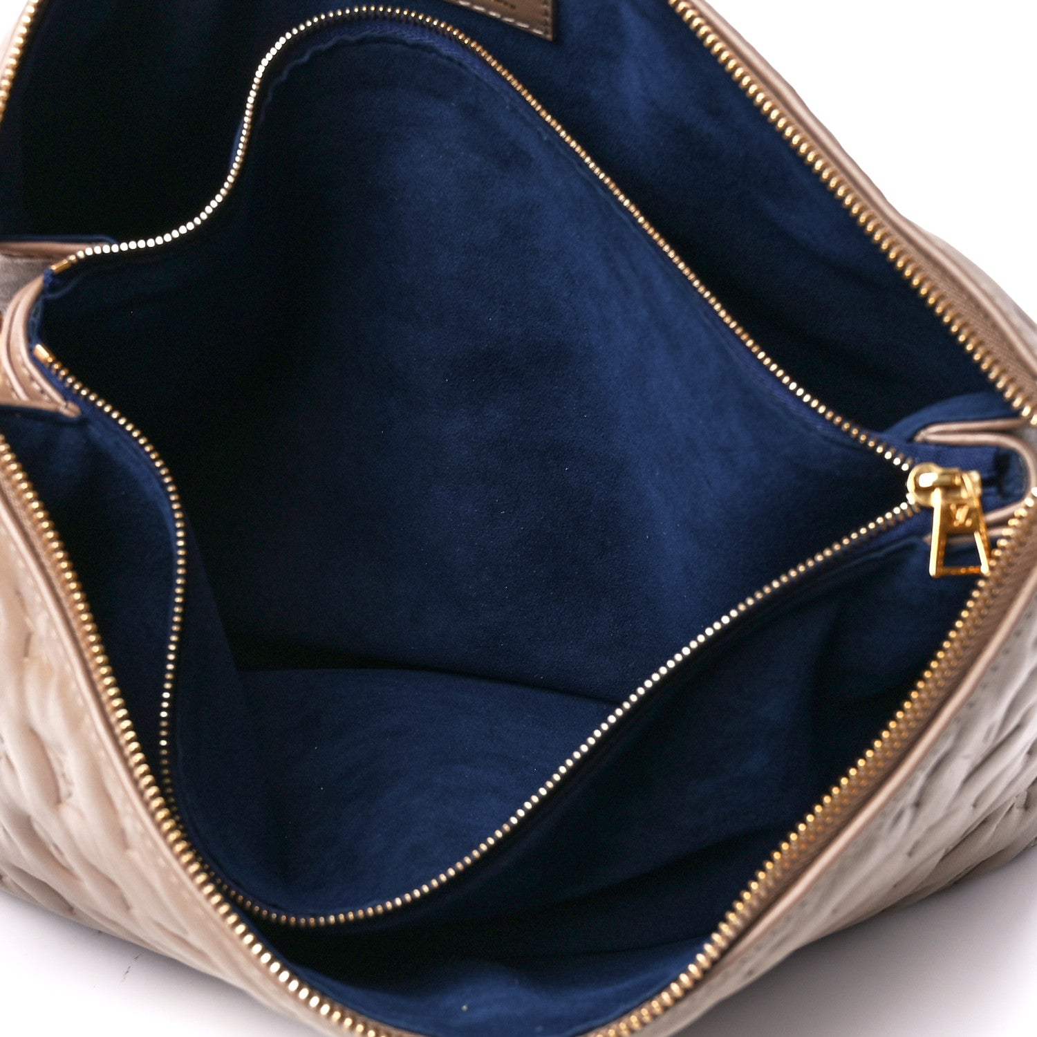 Louis Vuitton Lambskin Embossed Monogram Coussin MM Taupe 6 of 12