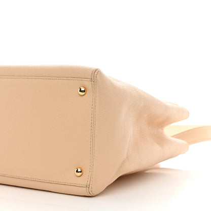 Chanel Calfskin Cerf Executive Shopper Tote Beige 11 of 15