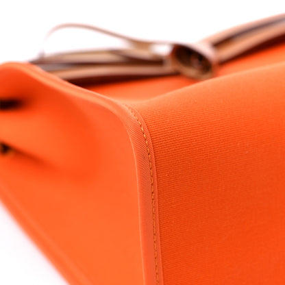 Hermes Toile Vache Hunter Herbag Zip 31 PM Orange 9 of 14