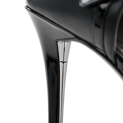 Chanel Patent Calfskin CC Ankle Strap Pumps 38 Black 10 of 10
