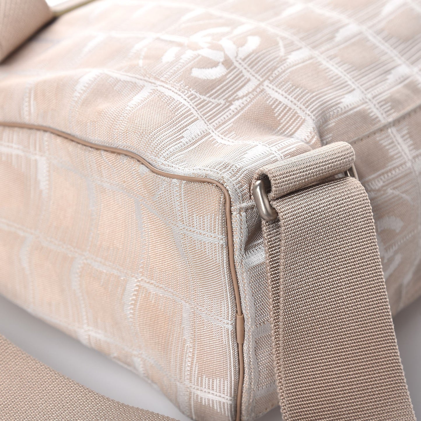 Nylon Travel Backpack Beige