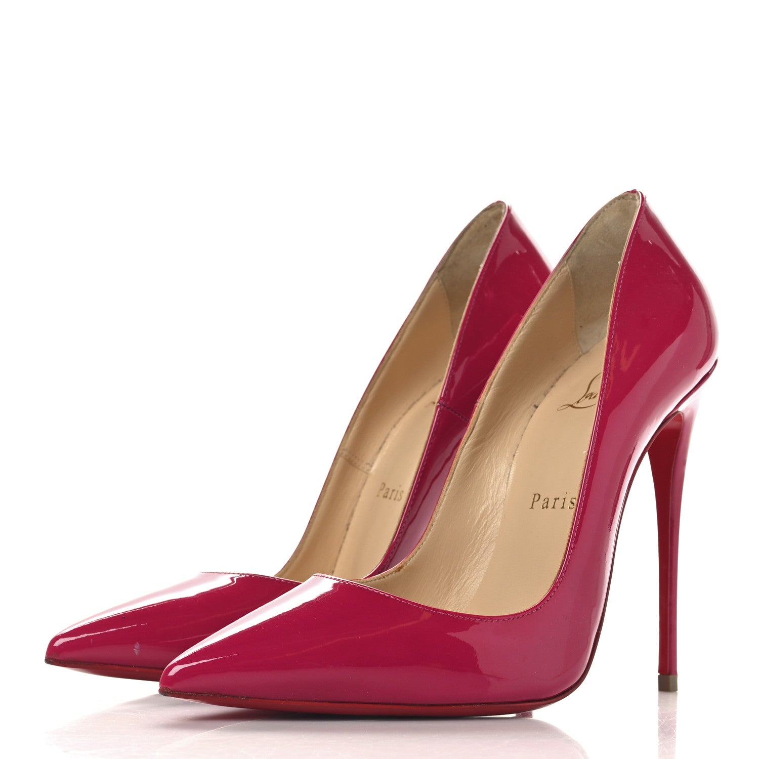 Christian Louboutin Patent So Kate 120 Pumps 37.5 Ultra Rose 4 of 10