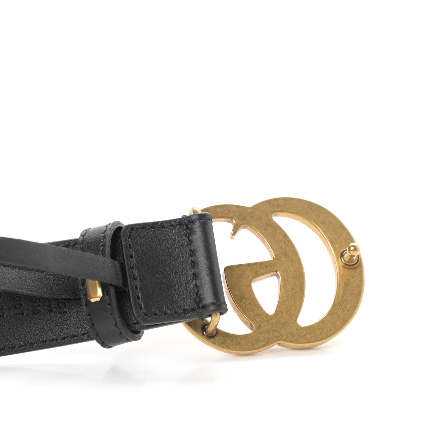Calfskin Double G 30mm Belt 80 32 Black