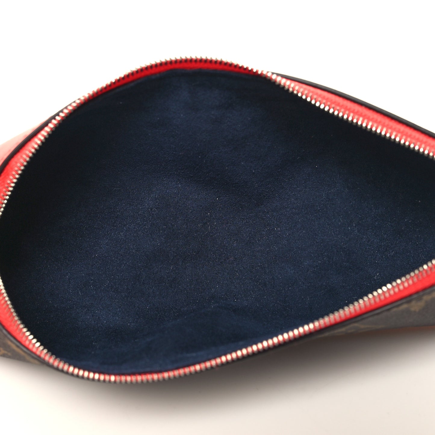 Monogram Elizabeth Pencil Pouch Red