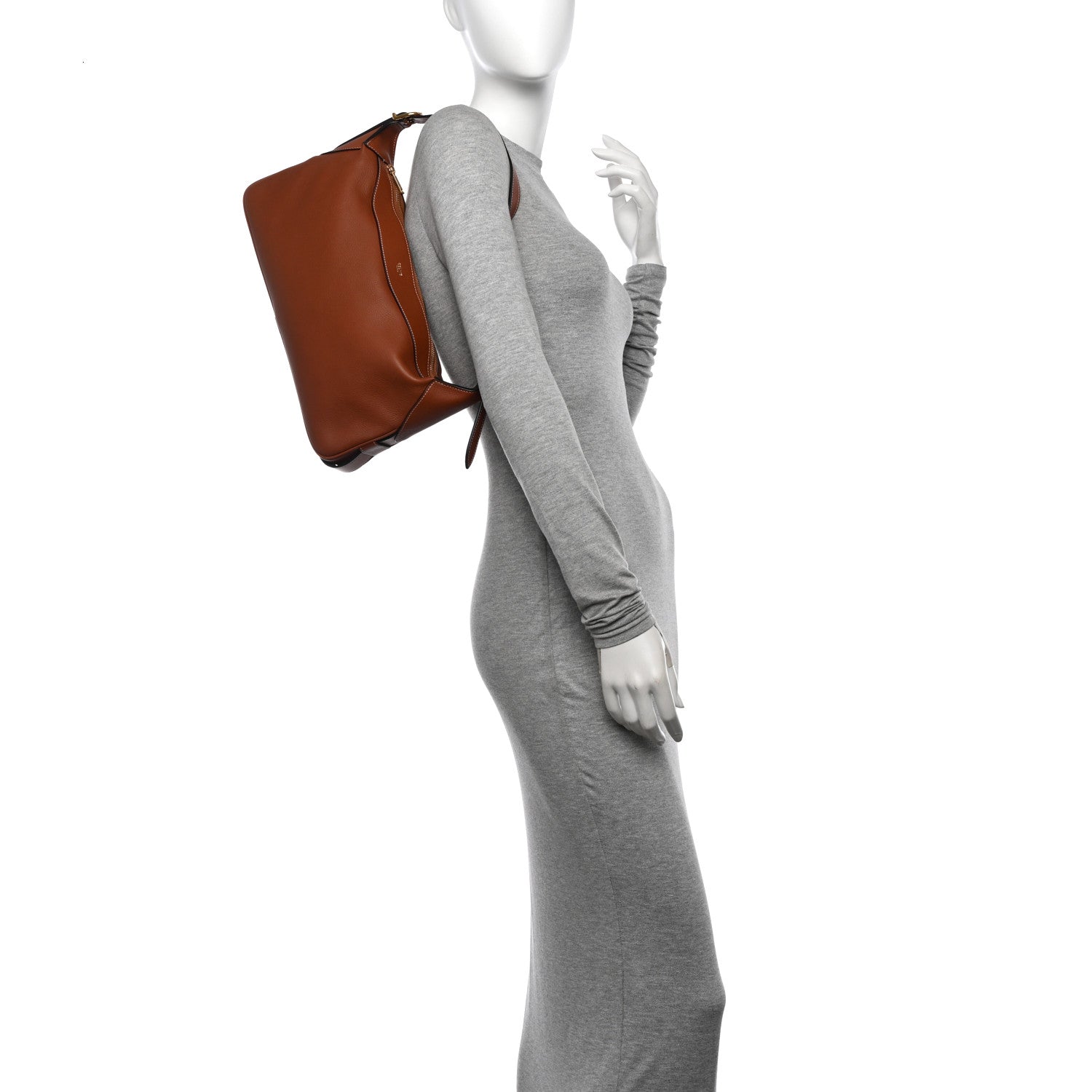 Celine Supple Calfskin Medium Romy Shoulder Bag Tan 2 of 11