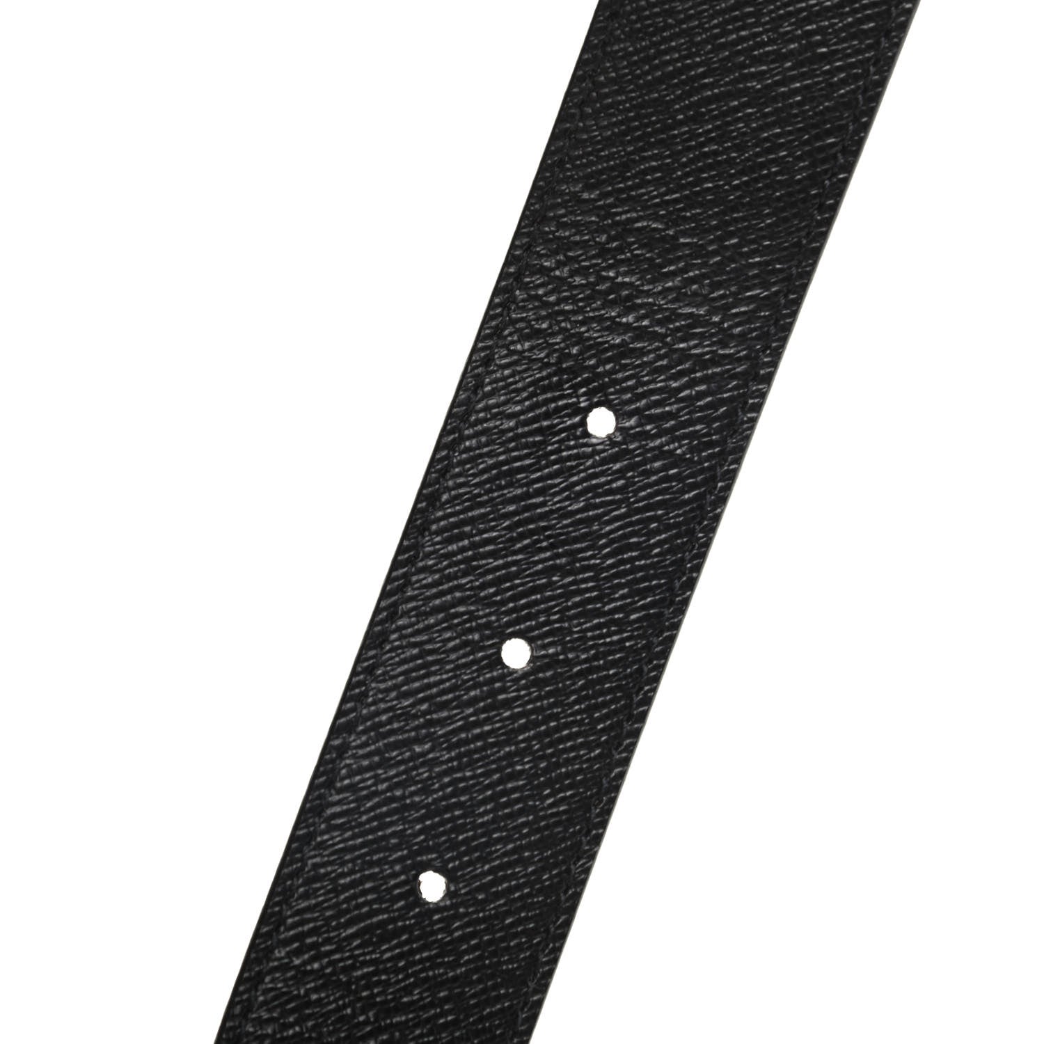 Louis Vuitton Calfskin Monogram 30mm LV Initiales Reversible Belt 85 34 Black 5 of 5