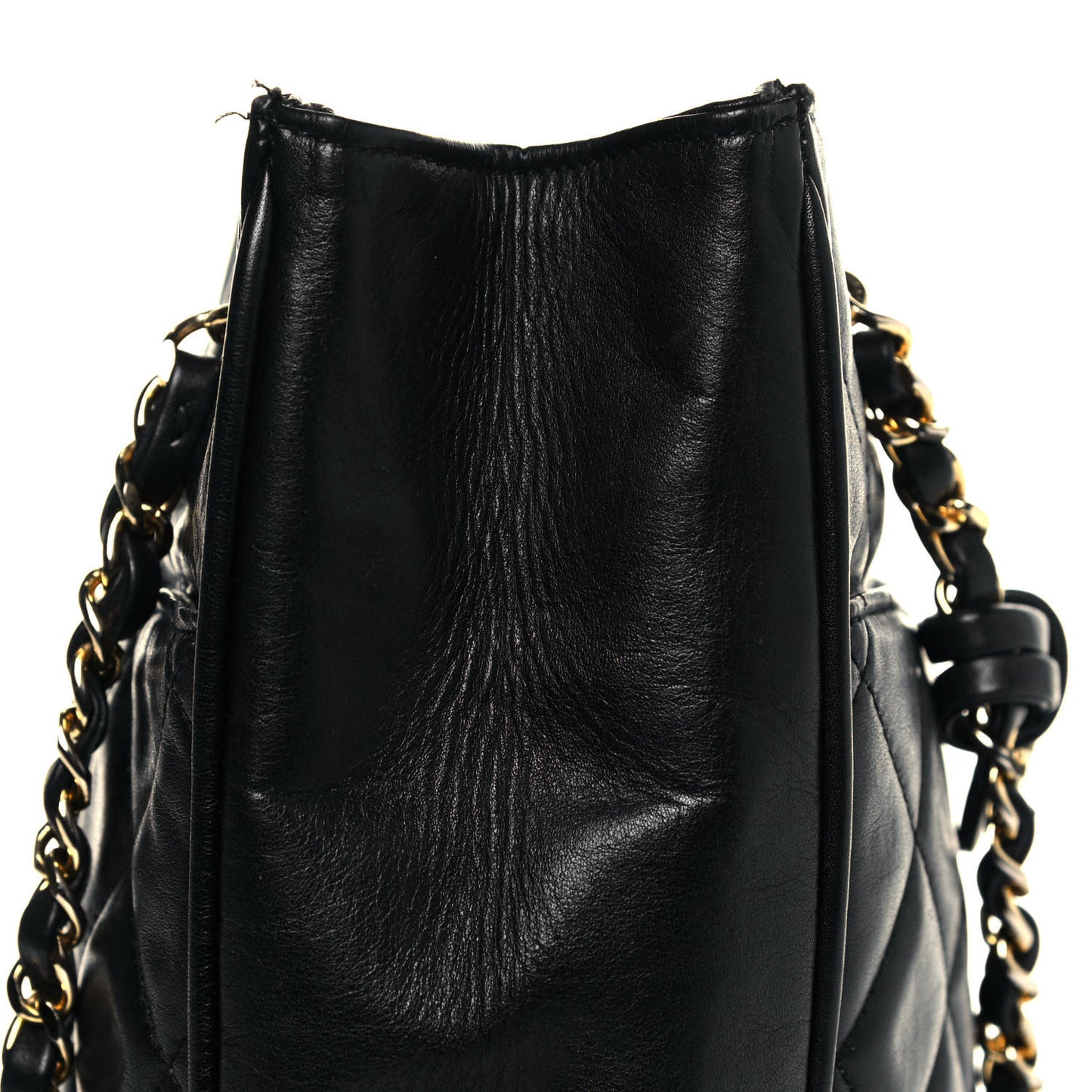Lambskin Quilted Shoulder Bag Black