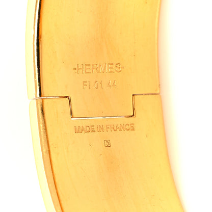 Hermes Enamel Wide Clic Clac H Bracelet GM Bleu Transat 5 of 5