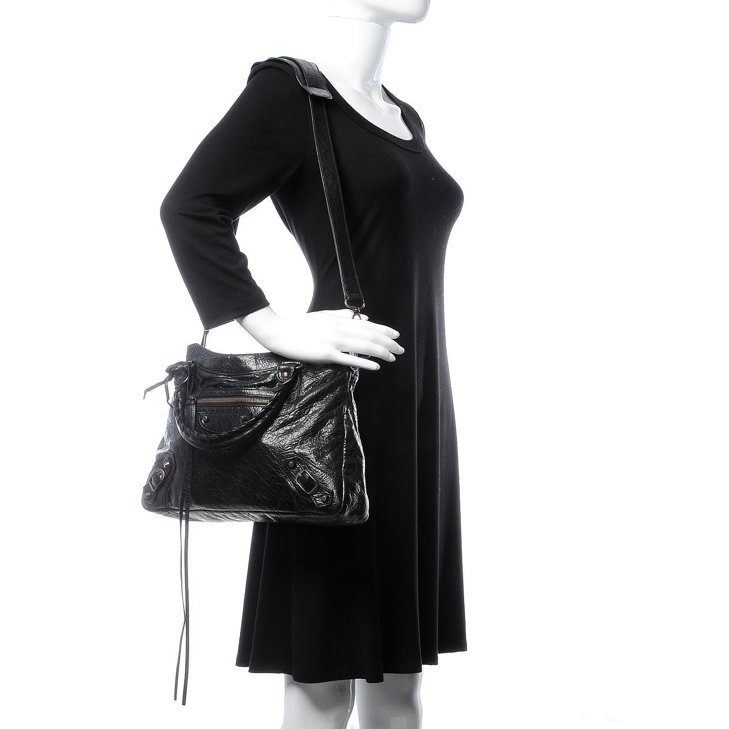 Balenciaga Agneau Classic Hardware Town Black 3 of 8