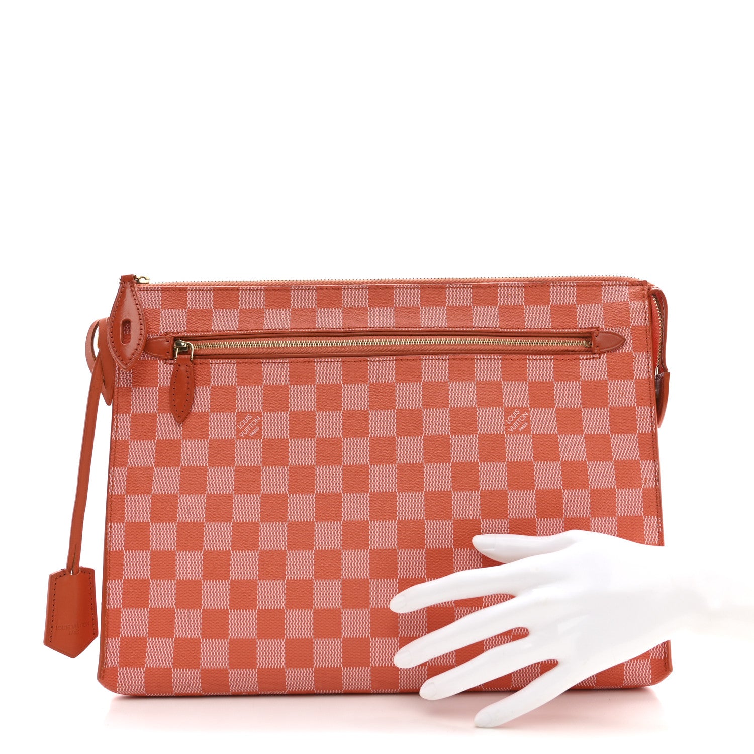 Louis Vuitton Damier Couleurs Kit Clutch Piment 2 of 13