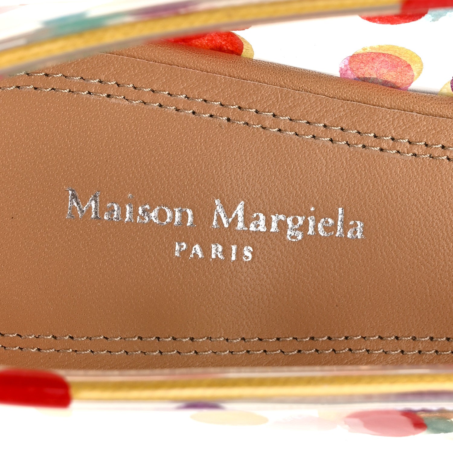 Maison Margiela PVC Confetti Printed Tabi New Ballerina Flats 38 Multicolor 7 of 9