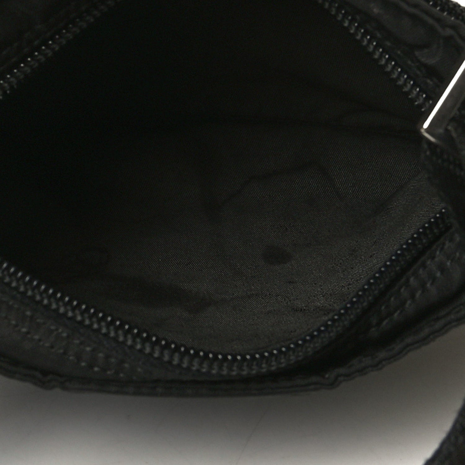 Prada Tessuto Nylon Saffiano Flat Messenger Bag Black 7 of 10