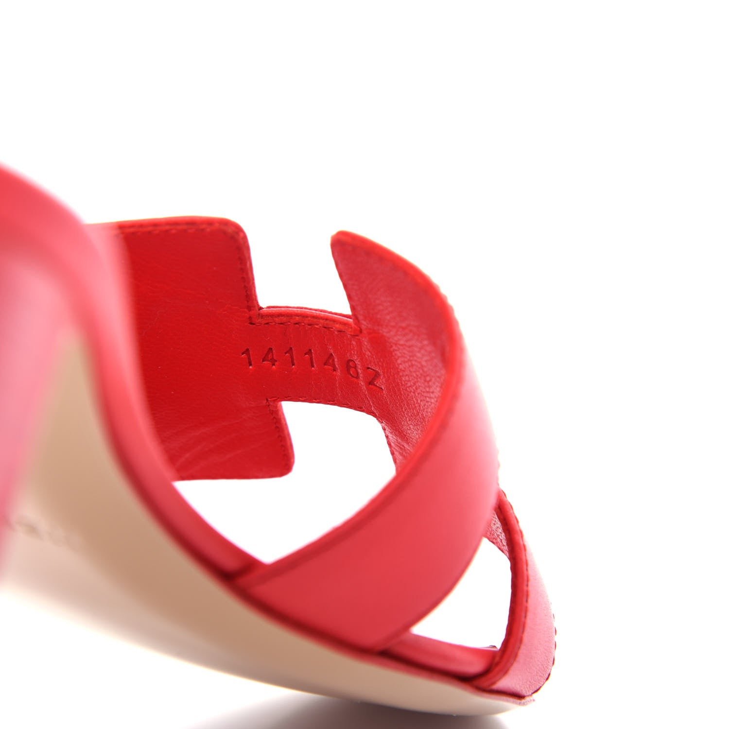Hermes Calfskin Oasis Sandals 36 Rouge Bali 10 of 11