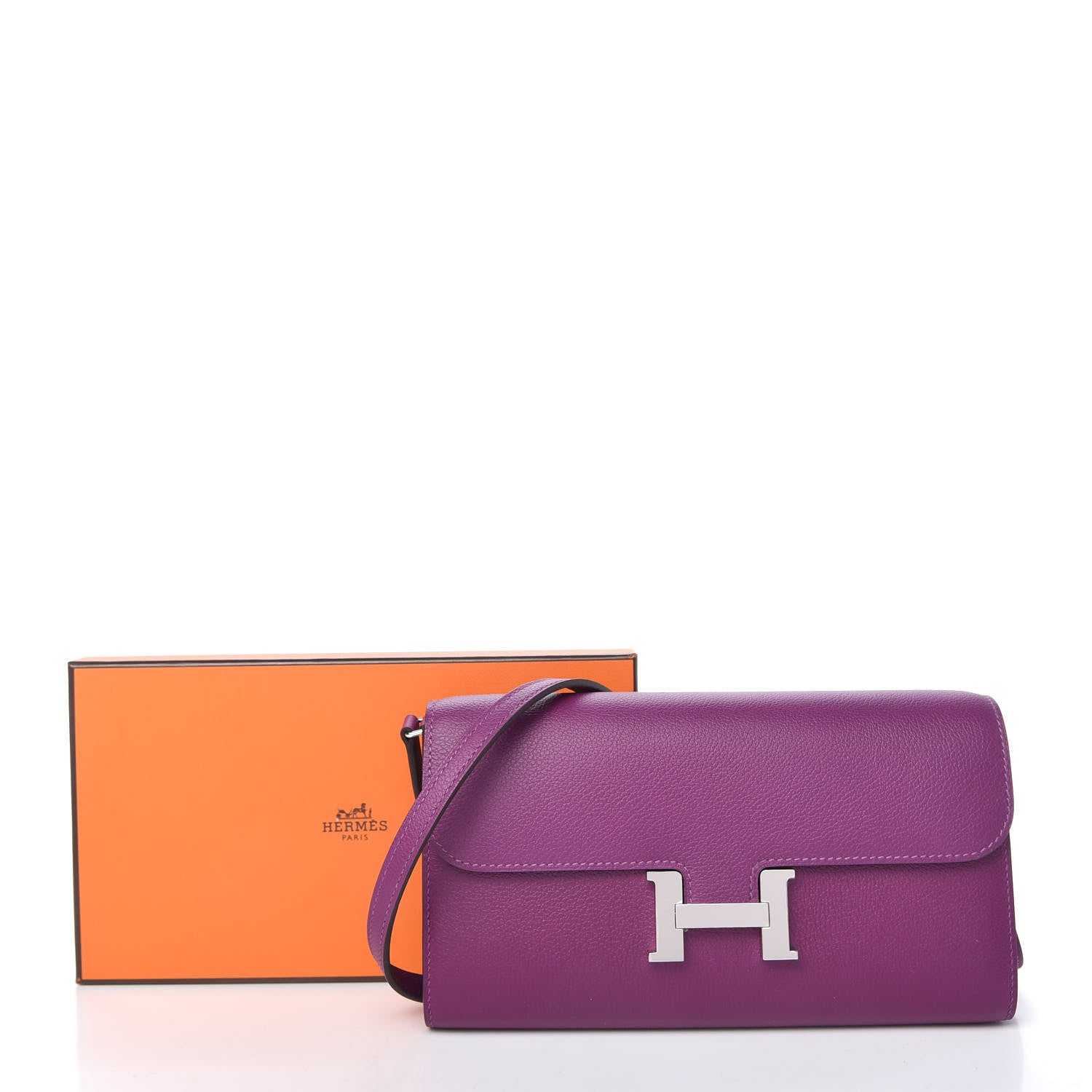 Hermes Evercolor Constance Wallet To Go Anemone 10 of 10