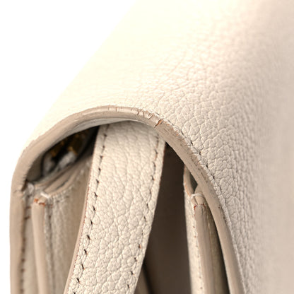 Celine Goatskin Medium Classic Box Flap Bag White 18 of 19