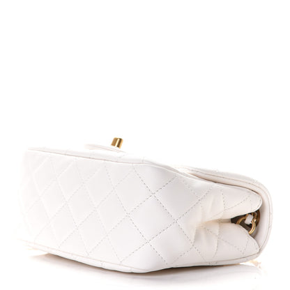 Chanel Lambskin Quilted Mini Pearl Crush Flap White 7 of 10