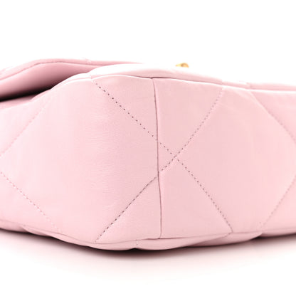 Chanel Lambskin Quilted Medium Chanel 19 Flap Light Pink 9 of 11