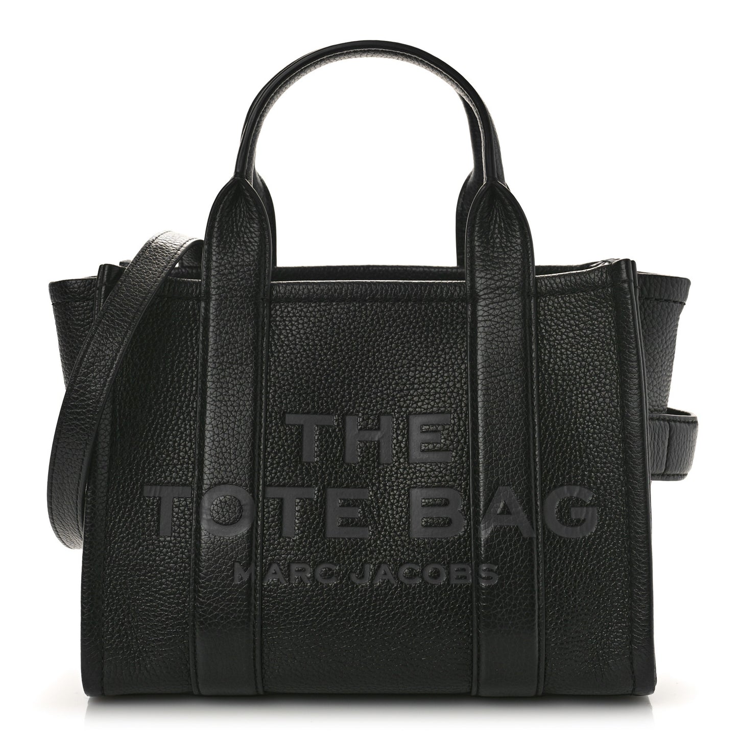 Grained Calfskin Small The Tote Bag Black