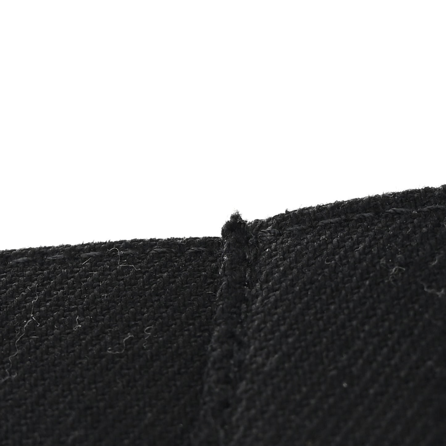 Linen Calfskin Rive Gauche Tote Black