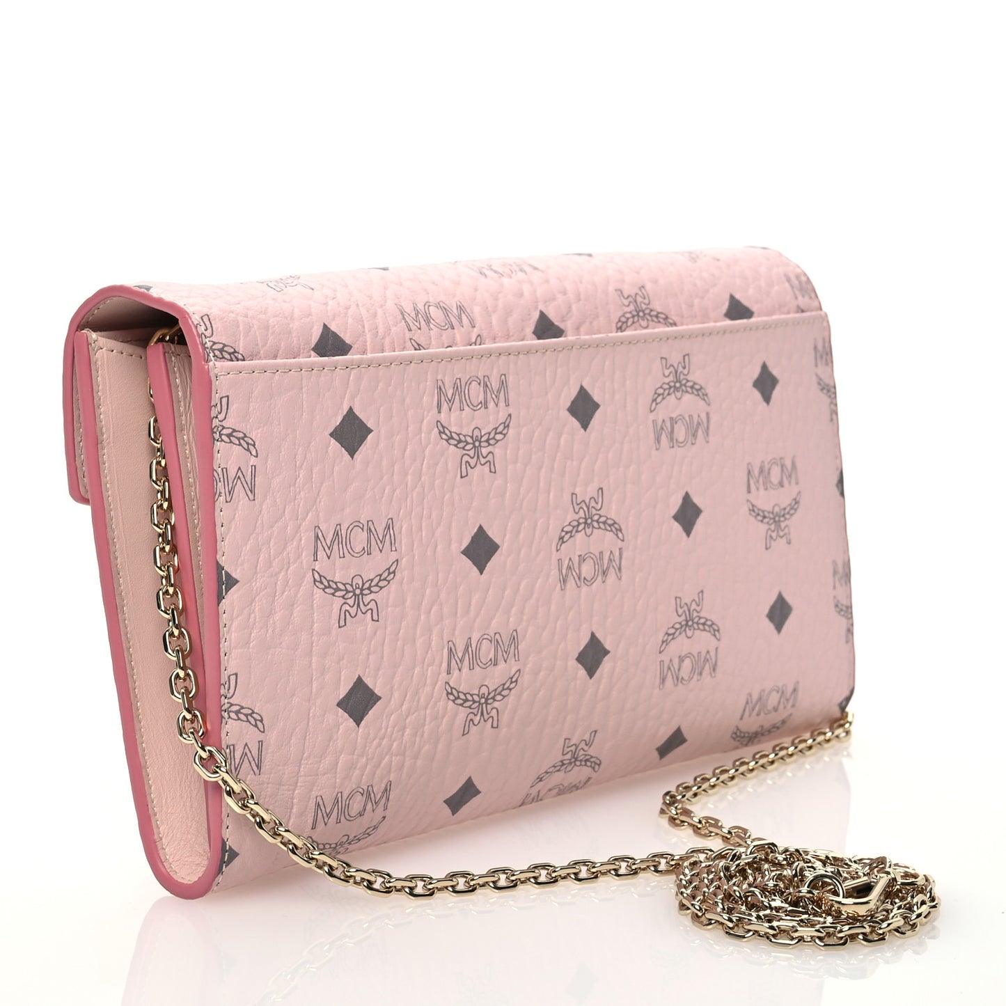 Visetos Medium Patricia Wallet On Chain Soft Pink
