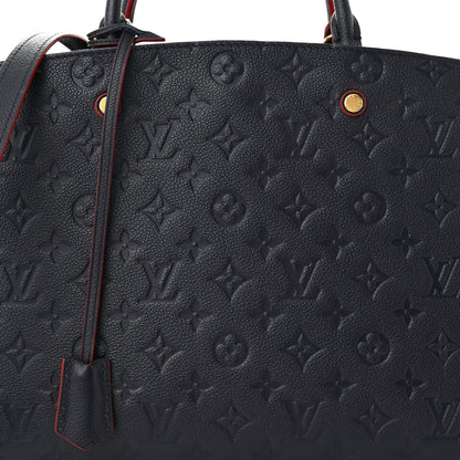 Louis Vuitton Empreinte Montaigne GM Marine Rouge 8 of 16