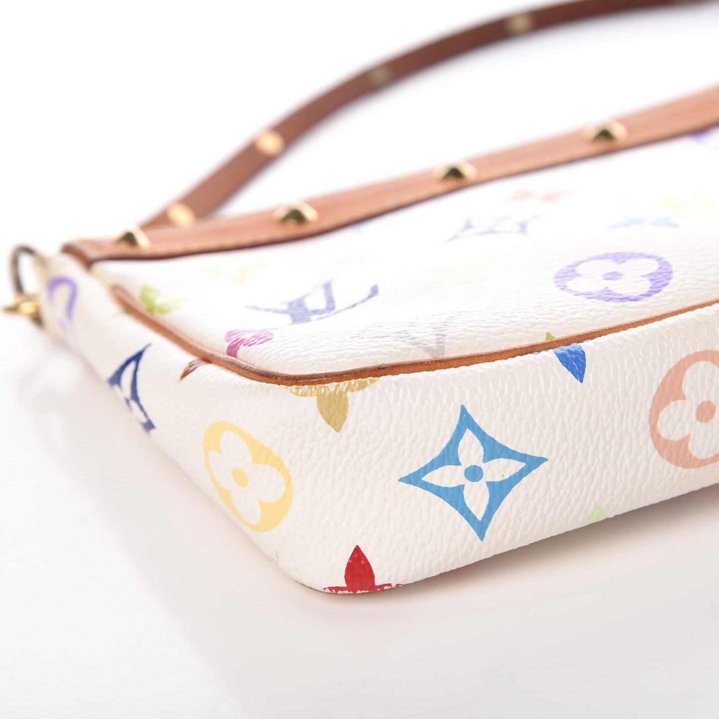 Monogram Multicolor Pochette Accessories White