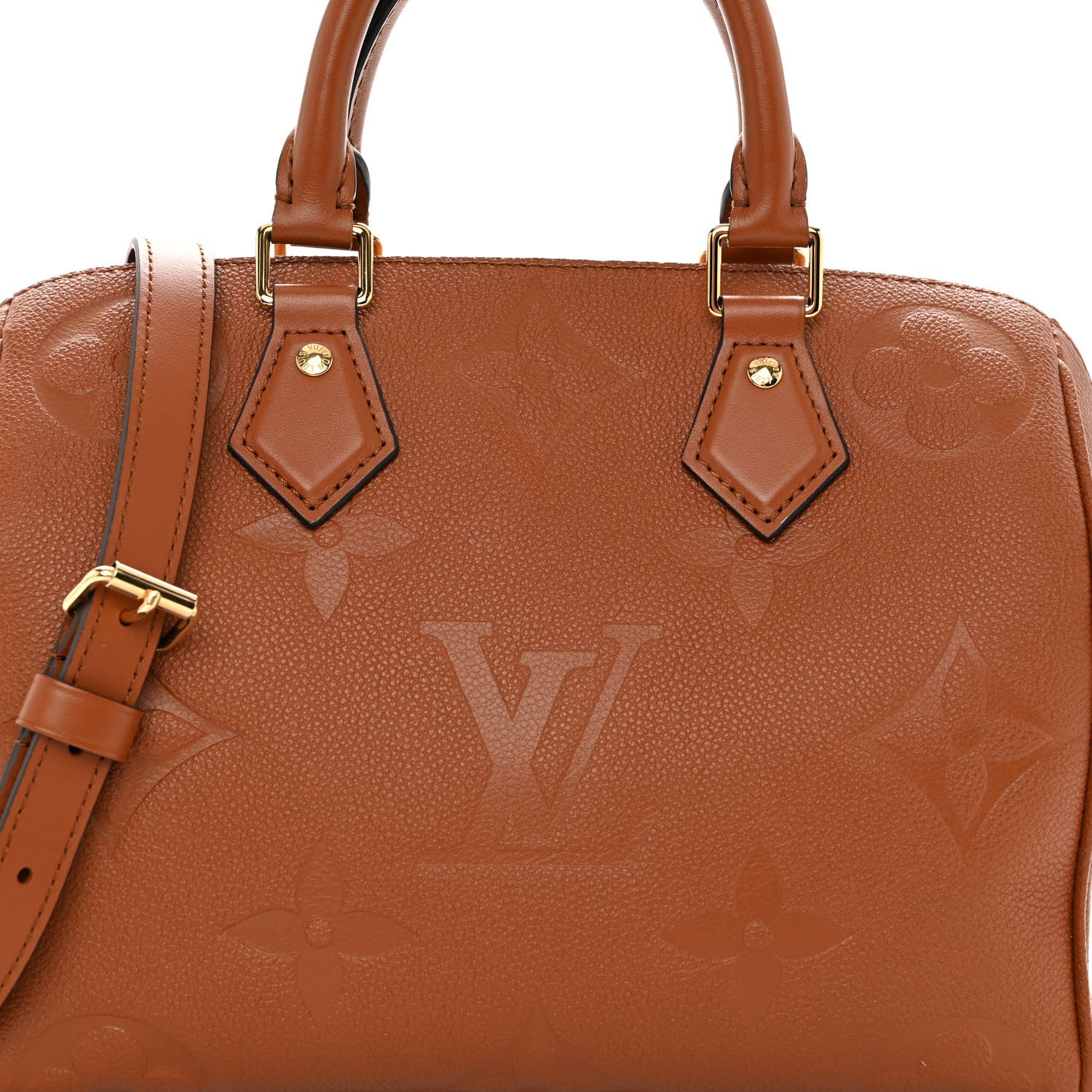 Louis Vuitton Empreinte Monogram Giant Speedy Bandouliere 25 Cognac 8 of 10