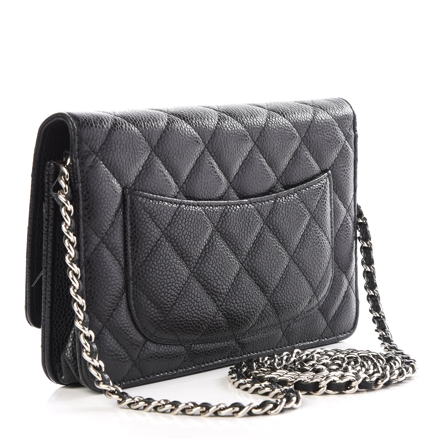 Chanel Caviar Quilted Wallet On Chain WOC Black 2 of 11
