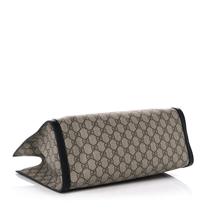 Gucci GG Supreme Monogram Medium Padlock Tote Black 4 of 12
