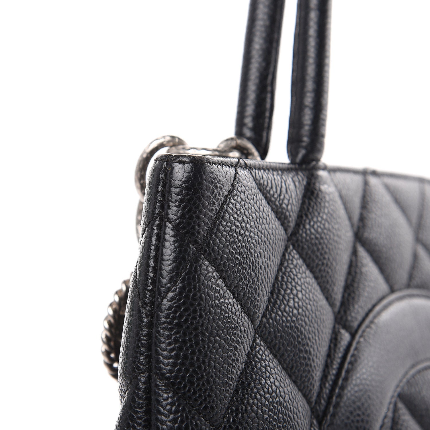 Chanel Caviar Quilted Medallion Tote Black 13 of 18