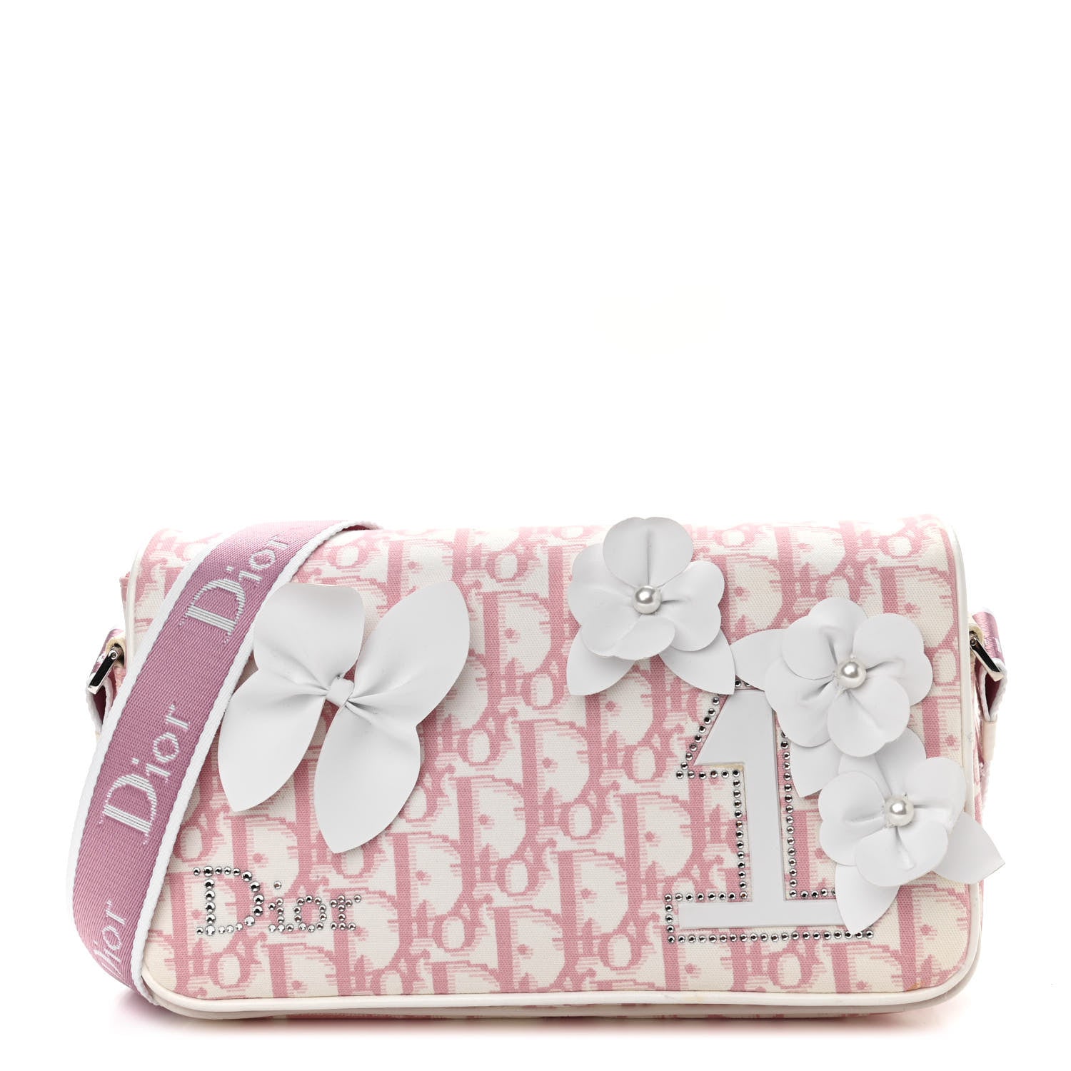 Christian Dior Monogram Girly Shoulder Bag Pink 1 of 12