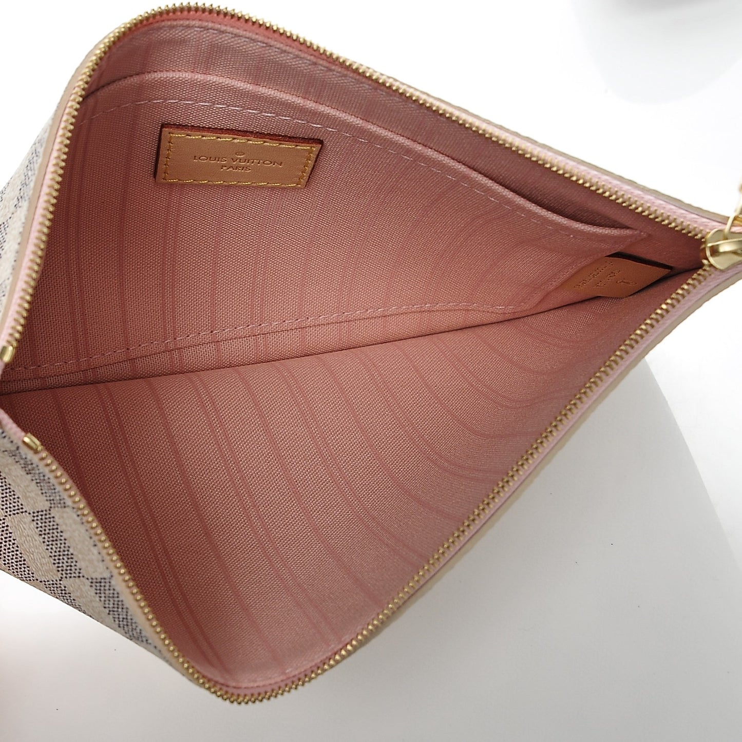 Damier Azur Neverfull MM GM Pochette Rose Ballerine