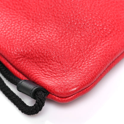 Gucci Calfskin Mens Logo Drawstring Backpack Red 10 of 11