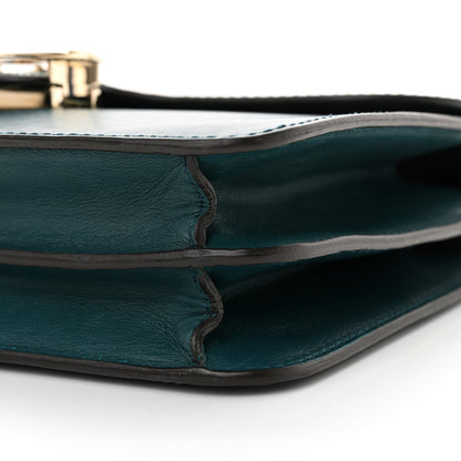 Gucci Calfskin Medium 1973 Shoulder Flap Bag Turquoise 9 of 13