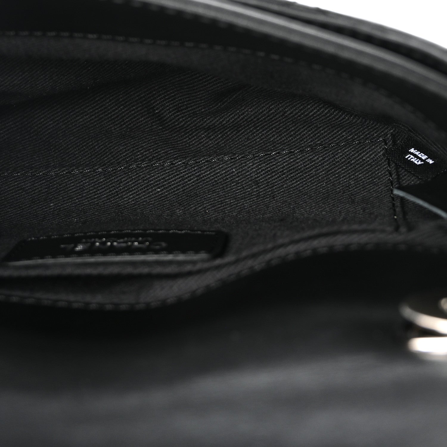 Chanel Calfskin Quilted CC Uniform Flap Belt Bag Black 5 of 10