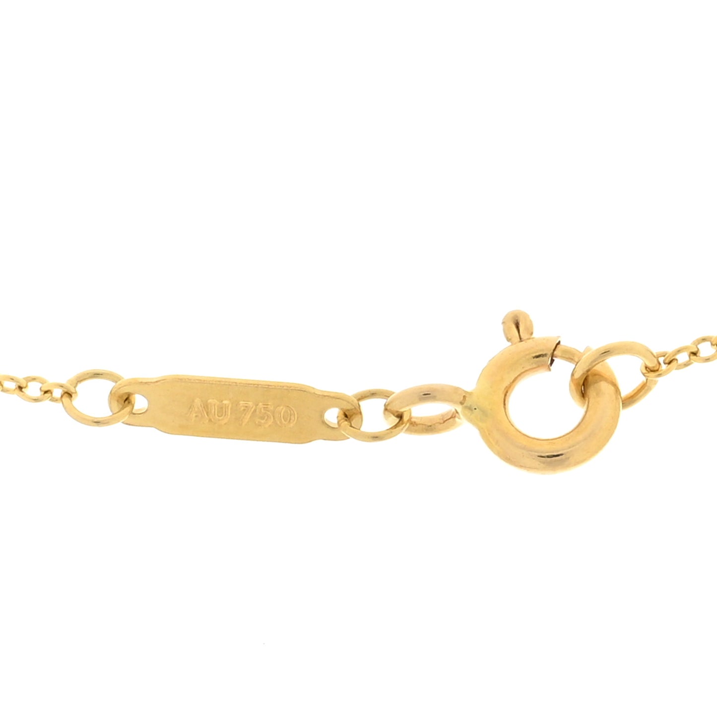 18K Yellow Gold Infinity Pendant Necklace