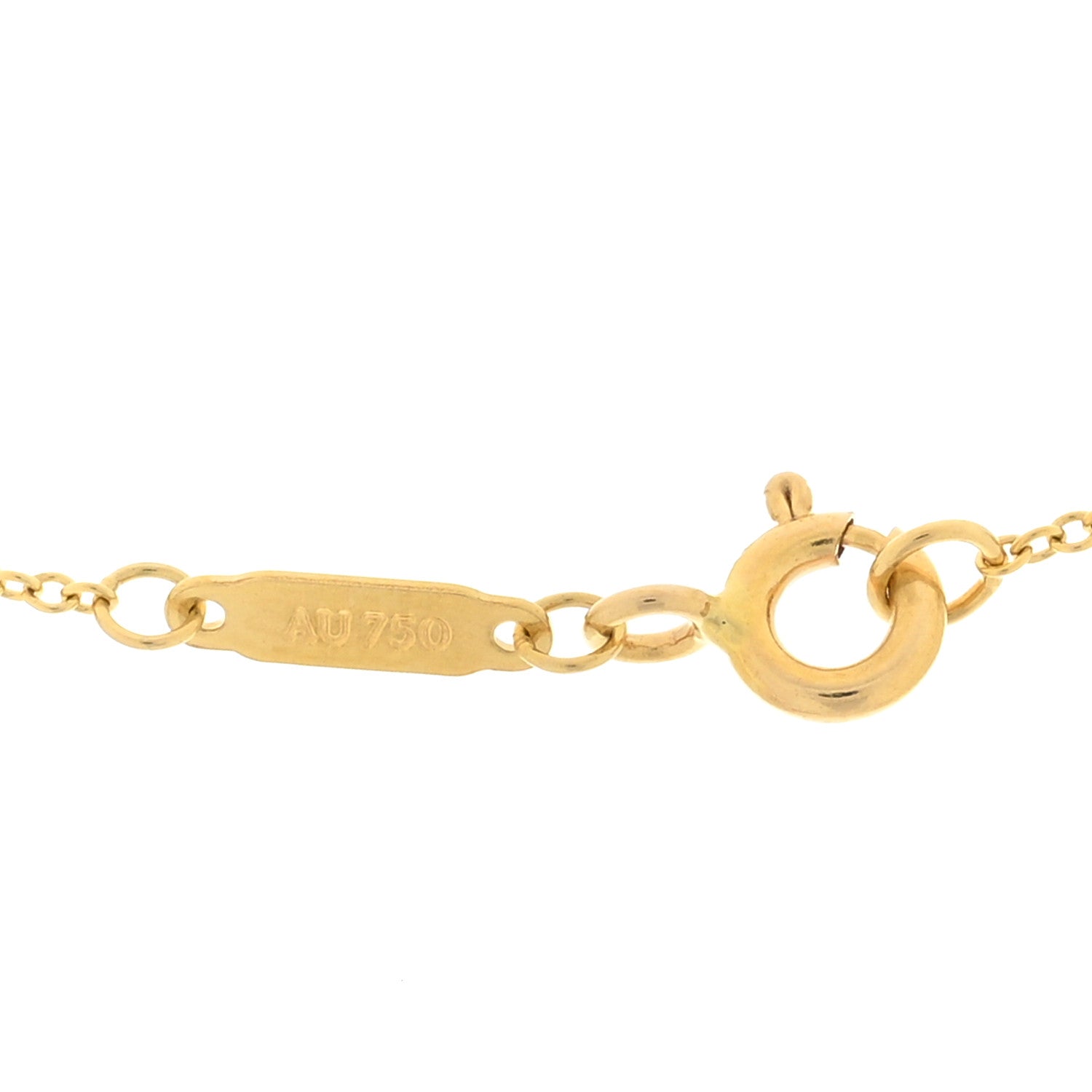 Tiffany 18K Yellow Gold Infinity Pendant Necklace 3 of 4