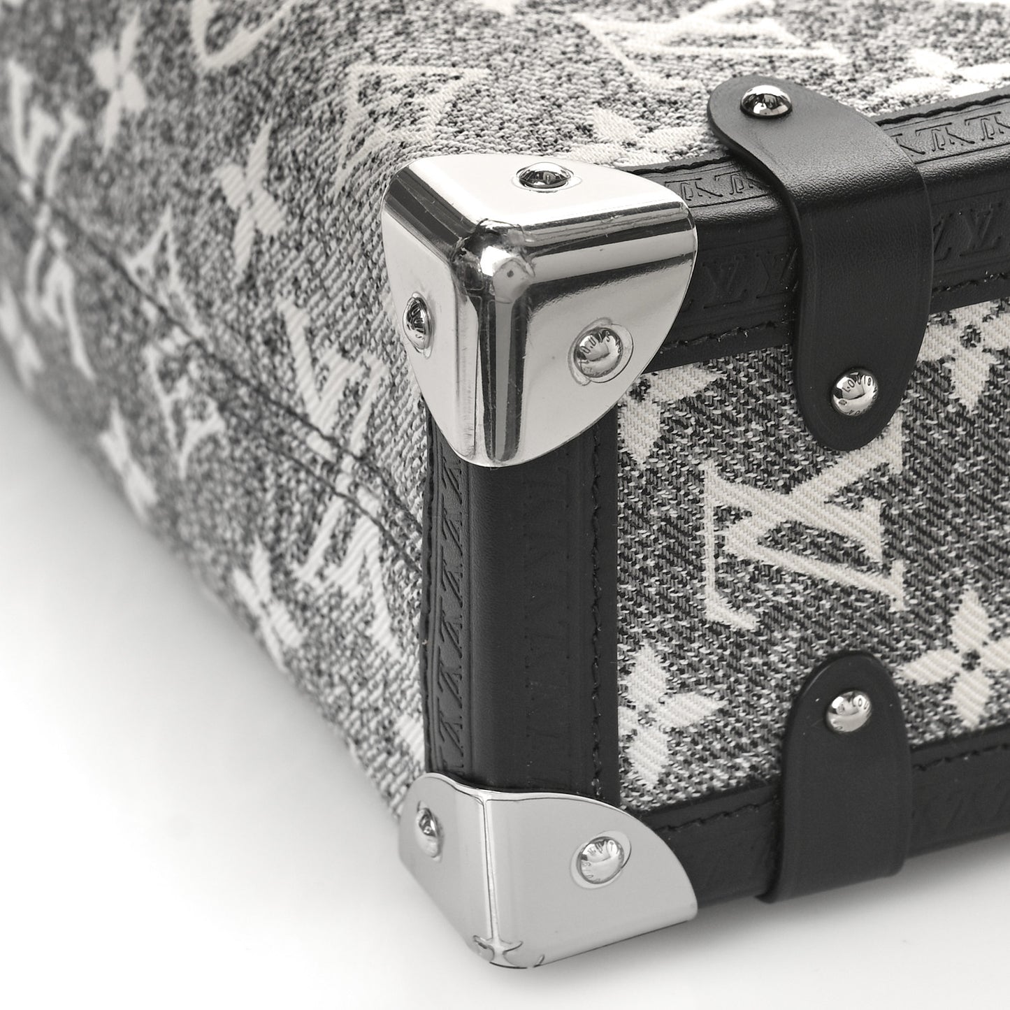 Monogram Jacquard Denim Side Trunk Grey