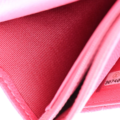 Chanel Caviar Quilted Wallet on Chain WOC Fuchsia 8 of 10