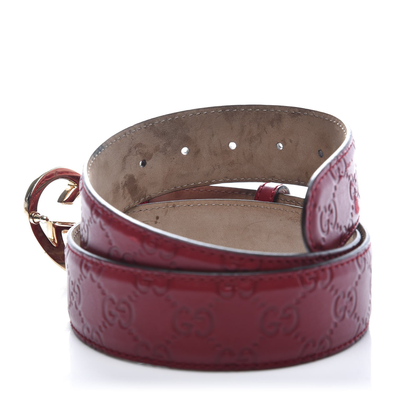 Gucci Guccissima Lovely Heart GG Belt 90 36 Peonia Flower 4 of 7