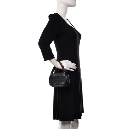 Gucci Denim Web Pochette Black 2 of 9