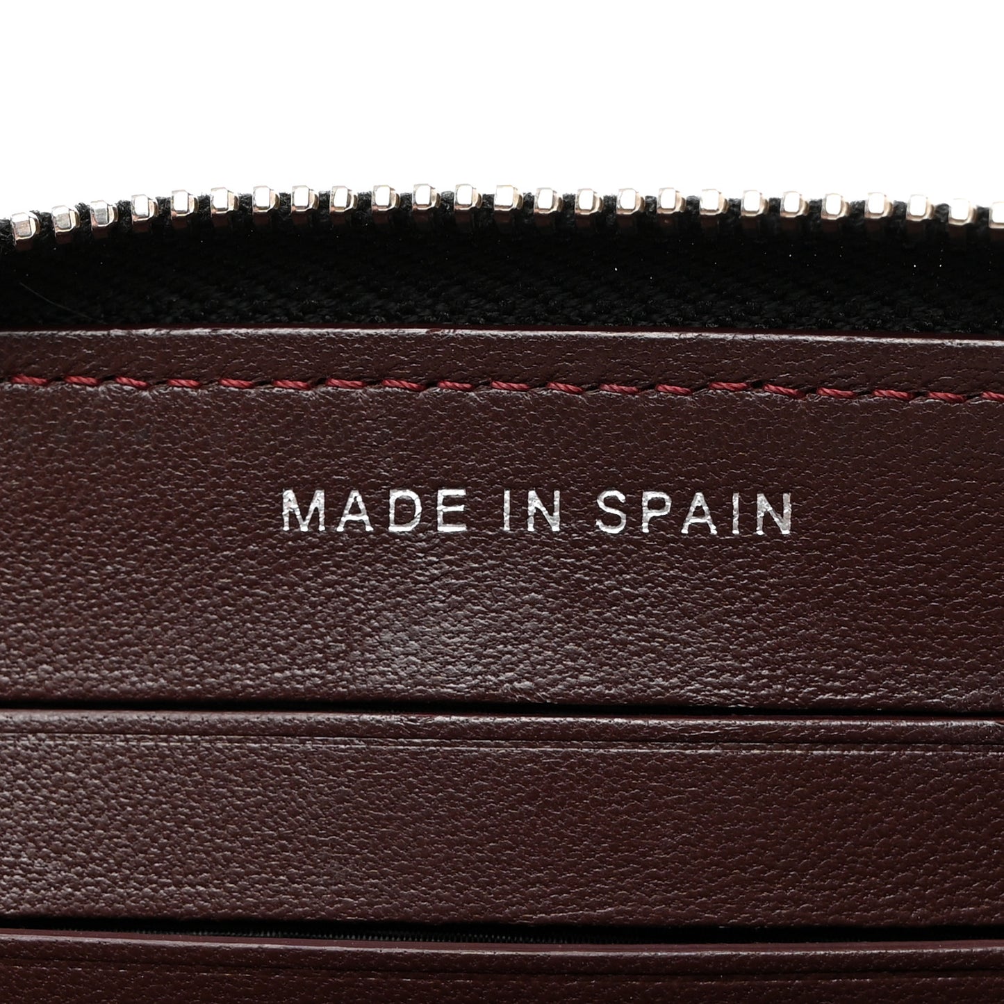 Lambskin Quilted Medium Zip Around Wallet Black