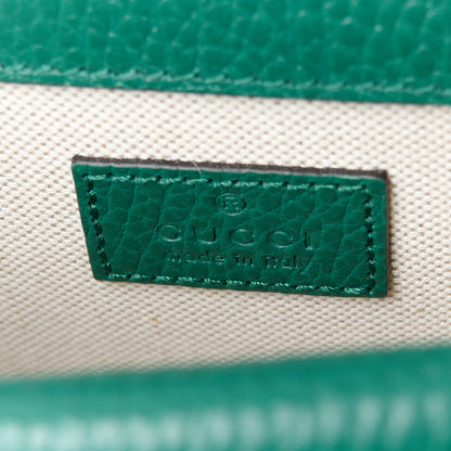Gucci Dollar Calfskin Crystal Mini Dionysus Top Handle Bag Emerald 7 of 10