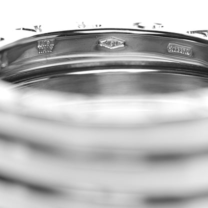 Bulgari 18K White Gold B.Zero1 Four-Band Ring 54 6.75 5 of 7